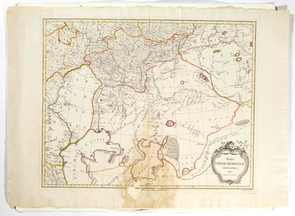 Karta över Orenburg - Skoklosters slott - 97978