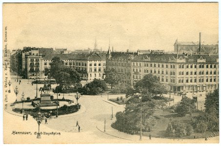 Karl F. Wunder PC 0255 Hannover Ernst-August-Platz Momentaufnahme 1896