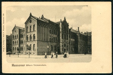 Karl F. Wunder PC 0325 Hannover Höhere Töchterschule. Bildseite