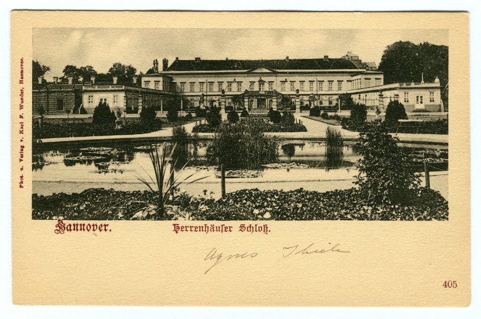 Karl F. Wunder PC 0405 Hannover. Herrenhäuser Schloß
