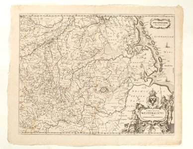 Karta över Westfalen, 1700-talet - Skoklosters slott - 97963