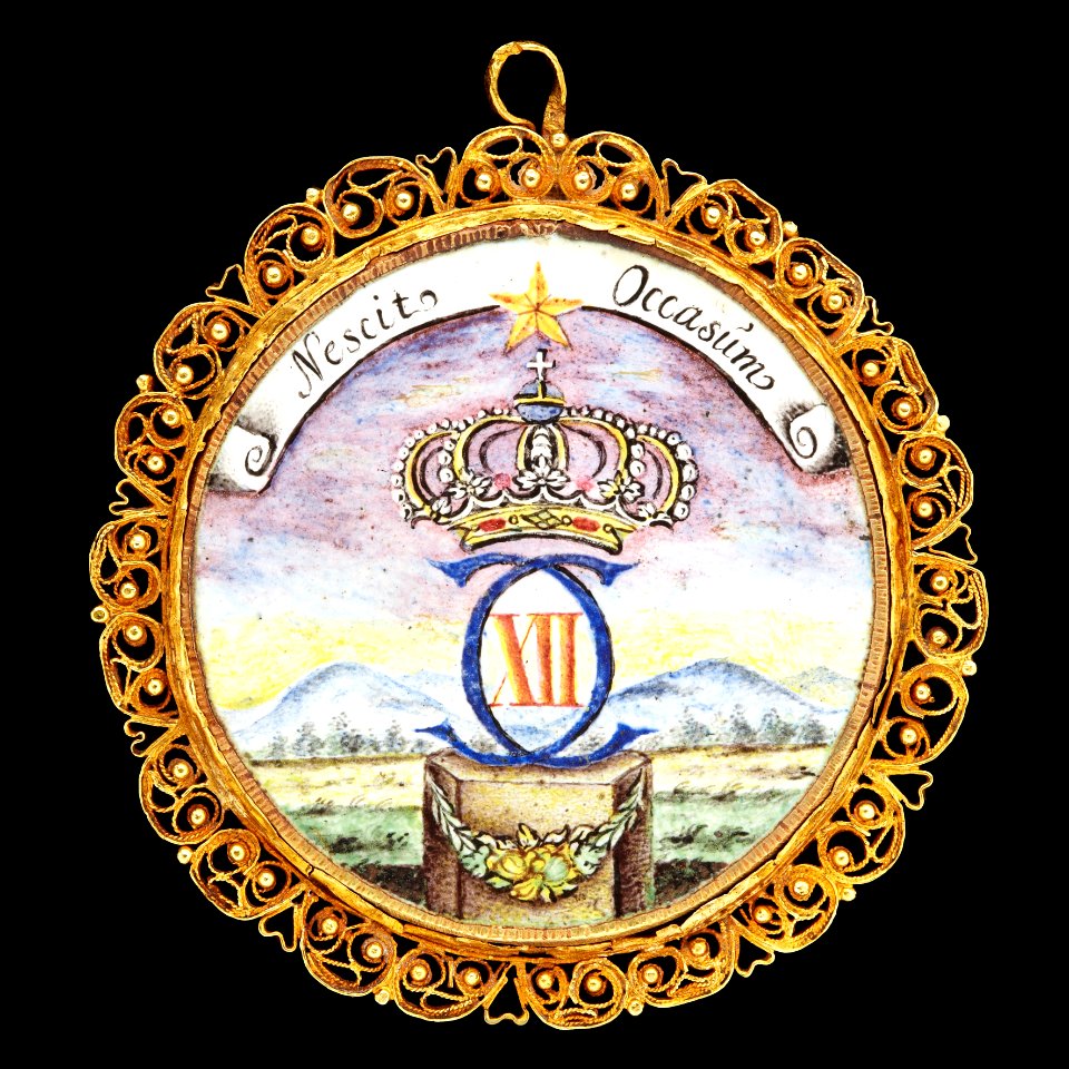 Karl XII av Sverige, medaljong CXII, nordstjärna - Livrustkammaren - 87501