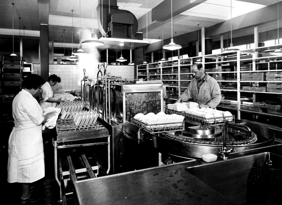 Kastrup Airport CPH, Copenhagen. Flight kitchen 1950s, 1960s (8)