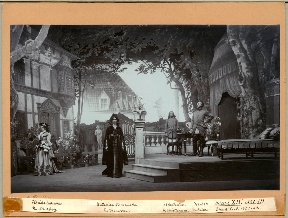 Karl XII, Dramatiska teatern 1902. Föreställningsbild - SMV - H13 029