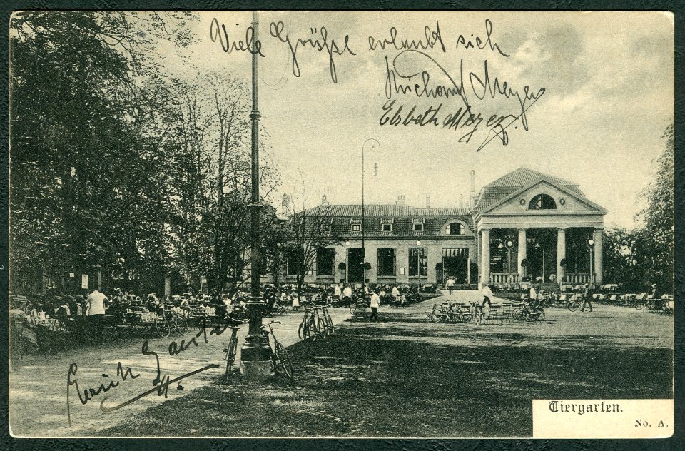 Karl F. Wunder PC Tiergarten No. A. Bildseite