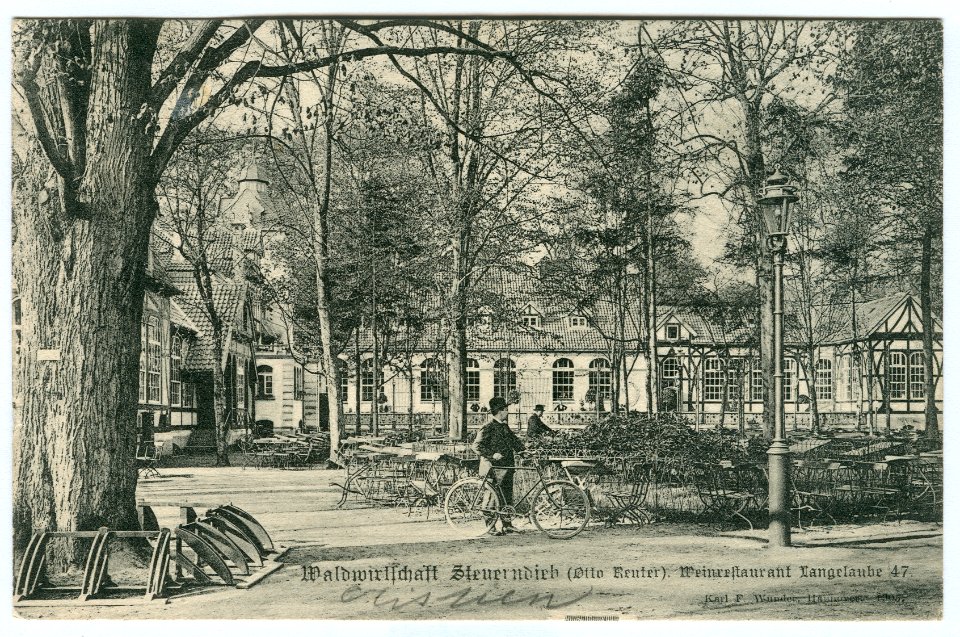 Karl F. Wunder PC Waldwirtschaft Steuerndieb (Otto Reuter). Weinrestaurant Langelaube 47. 2 1905