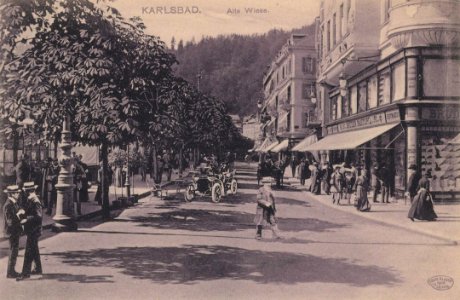 Karlsbad (CZ), Tschechien - Alte Wiese (Straßenansicht) (Zeno Ansichtskarten)