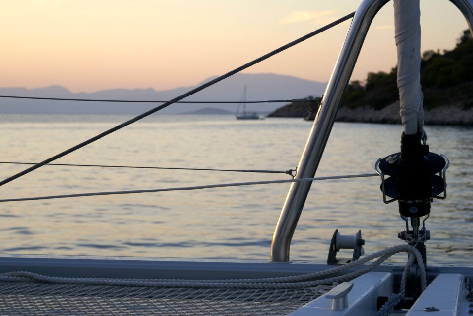Greece sailboat catamaran