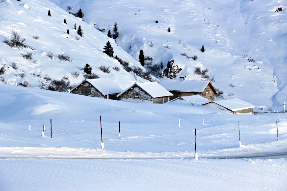 Alpine switzerland village photo