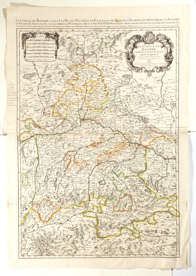 Karta över Bayern och dess stater, från 1675 - Skoklosters slott - 97981