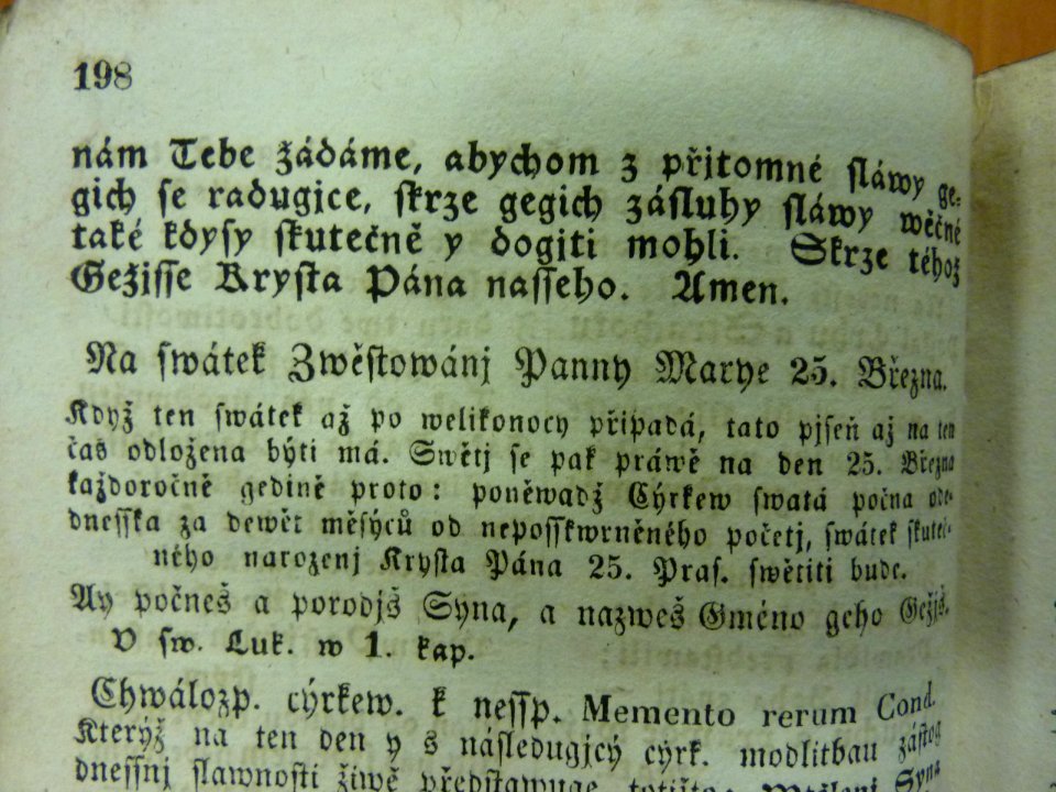 Katolický kancionál (Fryčaj 1851), 198 nahoře