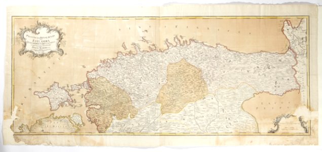 Karta över Estland med del av Finska viken, från 1770 - Skoklosters slott - 97966 photo