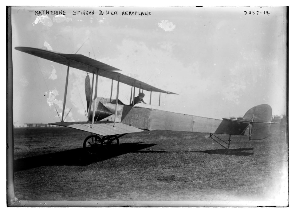 Katherine Stinson and her aeroplane LCCN2014698245