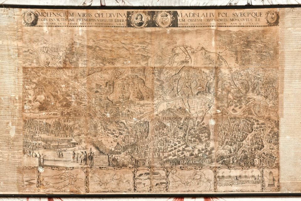 Karta över Smolensk, 1634 - Skoklosters slott - 91067