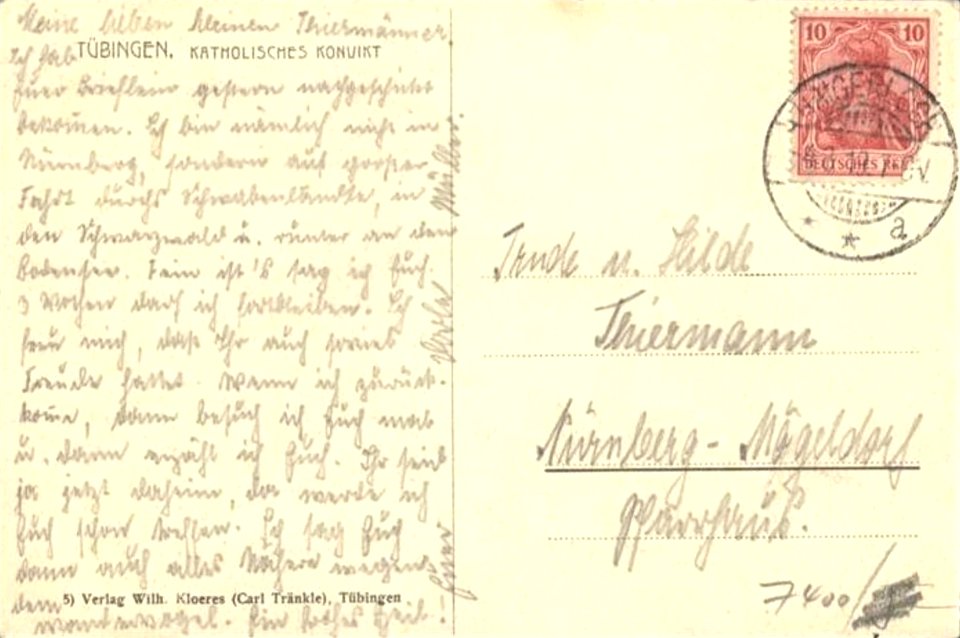 Katholisches Konvikt, Zeichn (AK 5 W Cloeres 1919) R