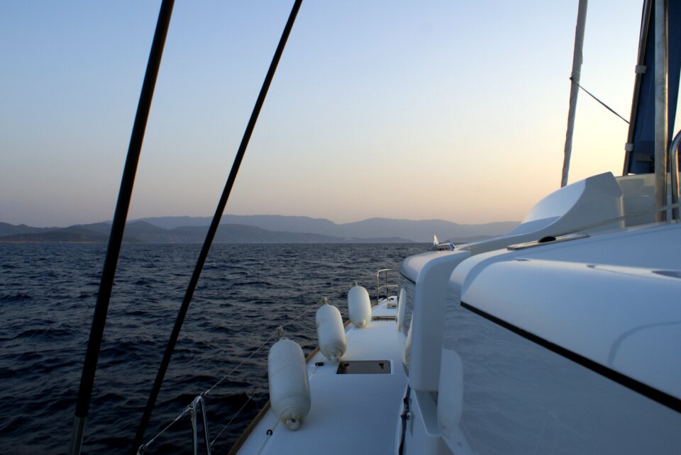 Greece sailboat catamaran