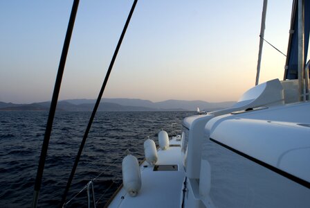 Greece sailboat catamaran