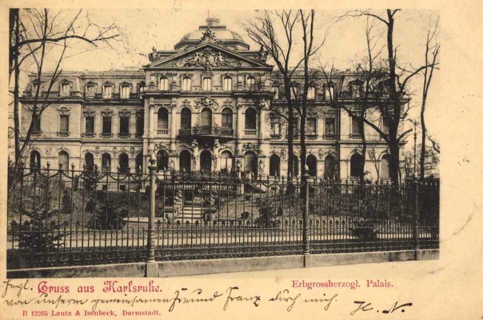 Karlsruhe, Baden-Württemberg - Erbgroßherzogliches Palais (Zeno Ansichtskarten)
