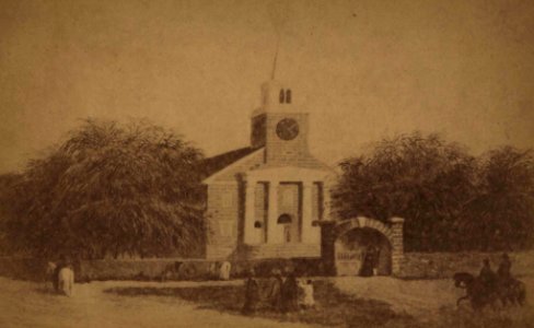 Kawaiahao Church, photograph by Menzies Dickson, Mission Houses Museum Archives