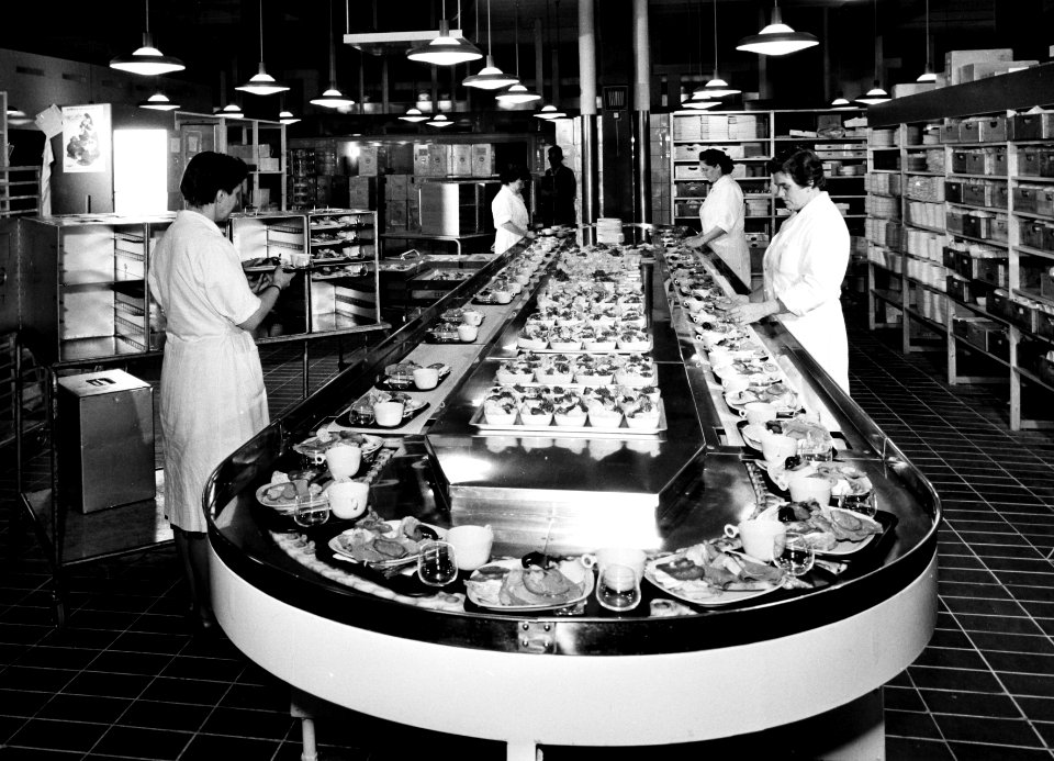 Kastrup Airport CPH, Copenhagen. Flight kitchen 1950s, 1960s (5)