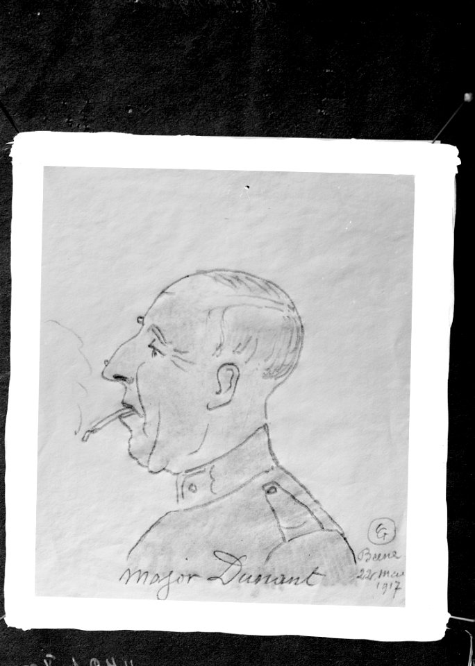 Karrikatur von Major Dunant - CH-BAR - 3240731