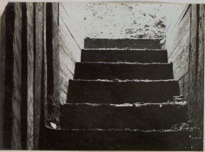 Kaverneneingang, Stiege, die vom Eingang hinunterführt. (BildID 15448767)