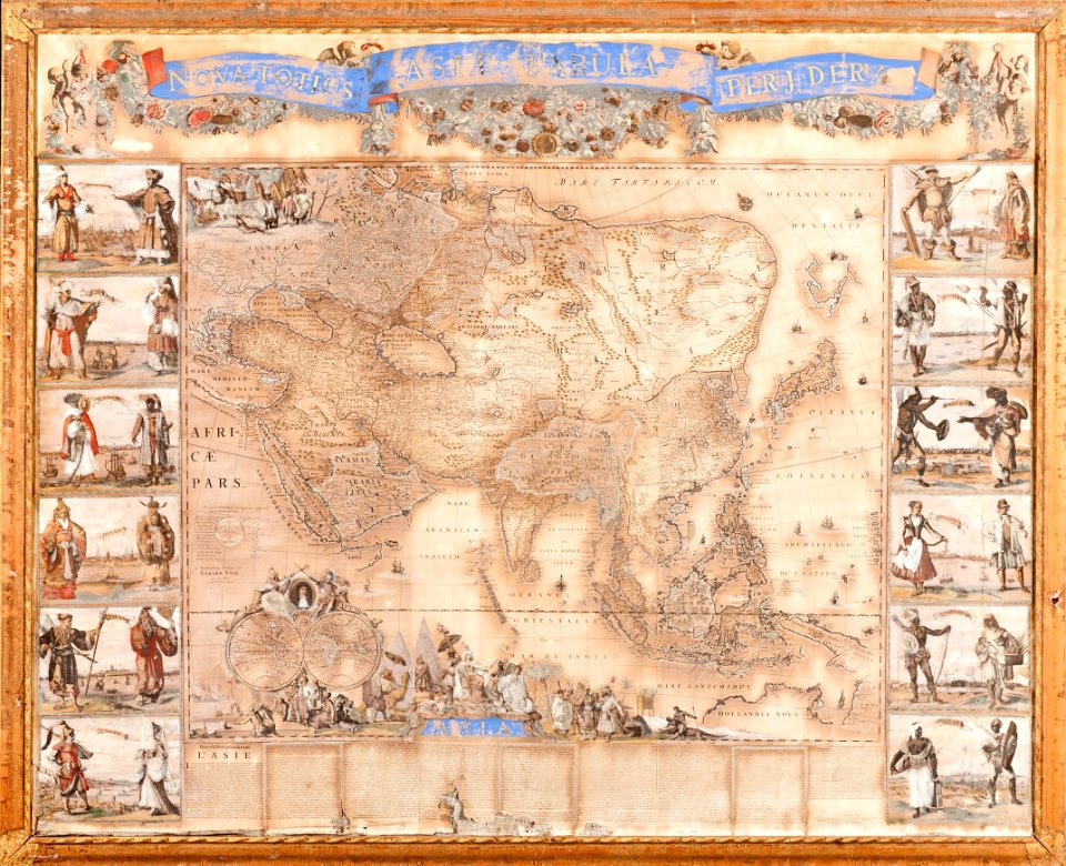 Karta över Asien av Frederick de Wit (1616-1698) - Skoklosters slott - 93667