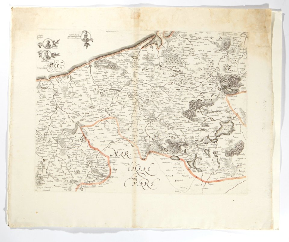 Karta över del av Polen - Skoklosters slott - 97985