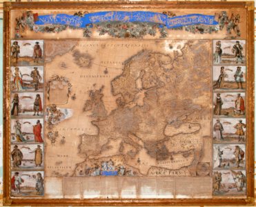 Karta över Europa, 1672 - Skoklosters slott - 95177 photo