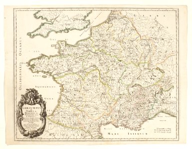 Karta över Frankrike, utgiven 1658 - Skoklosters slott - 97956 photo
