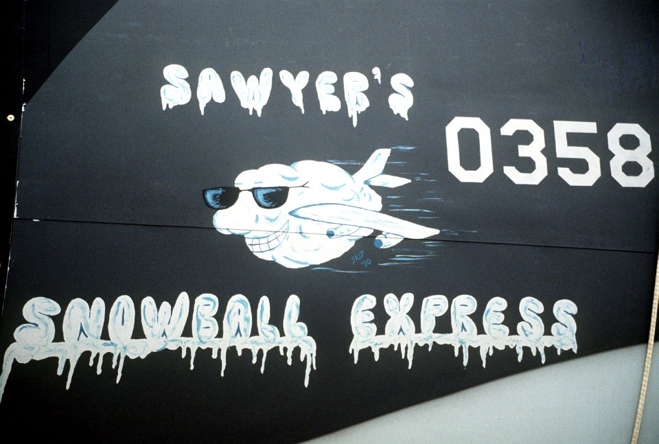 KC-135 Sawyer's Snowball Express Nose Art