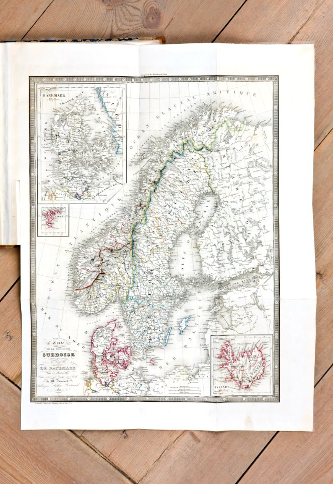 Karta över skandinavien - Skoklosters slott - 85940