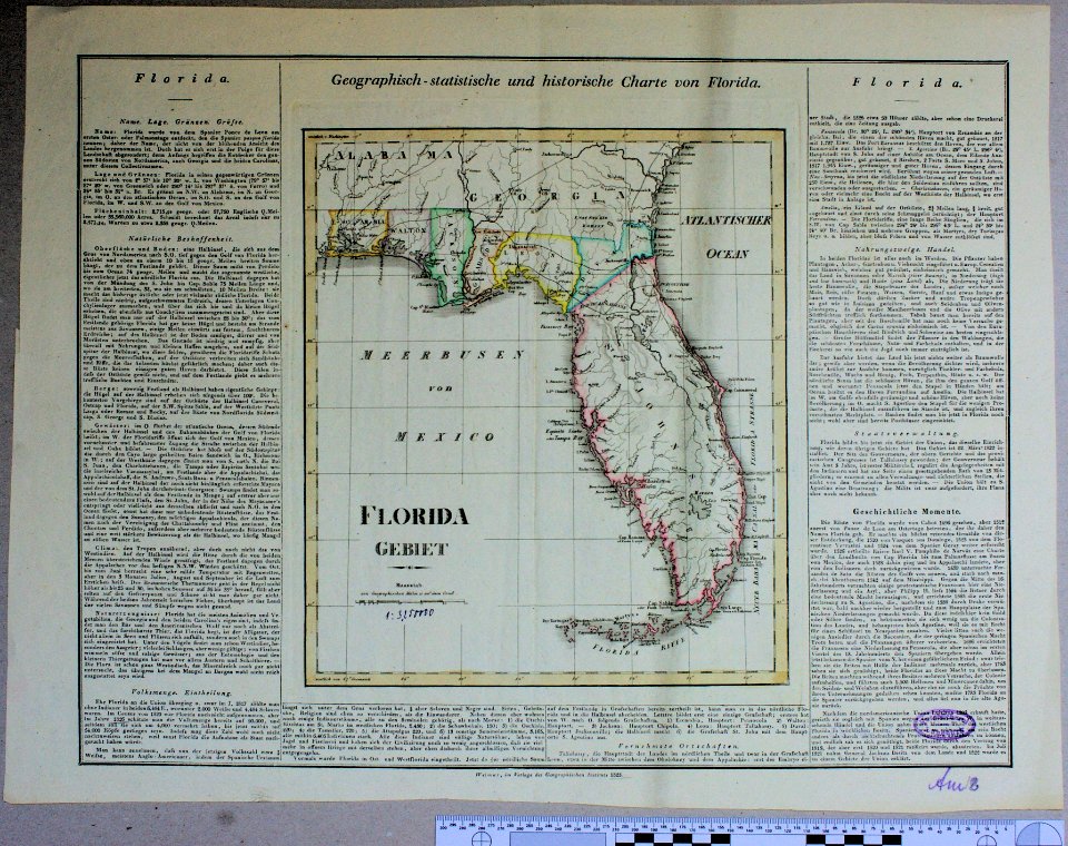 Kartenblatt Florida 1823 9115