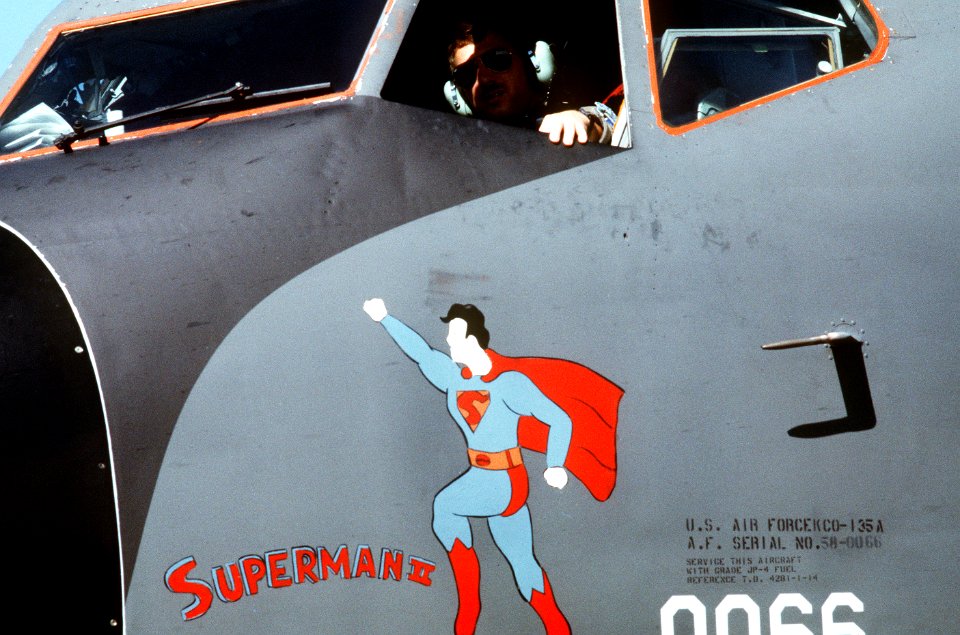KC-135A Superman II Nose Art