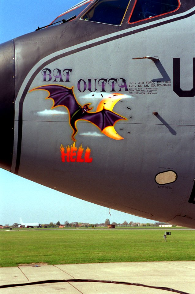 KC-135R Bat Outta Hell Nose Art