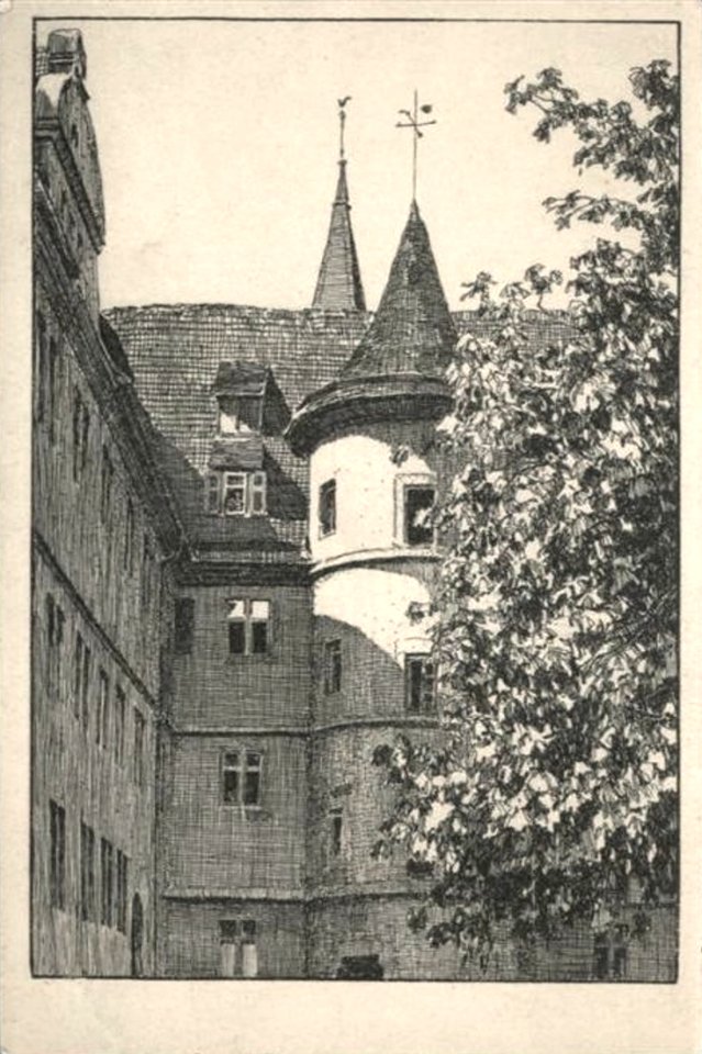 Katholisches Konvikt, Zeichn (AK 5 W Cloeres 1919)
