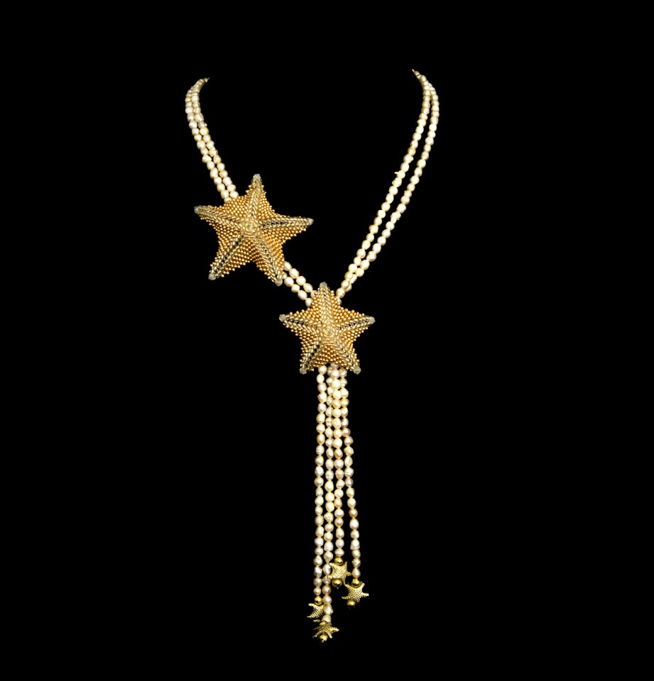 Necklace hanging fresh
