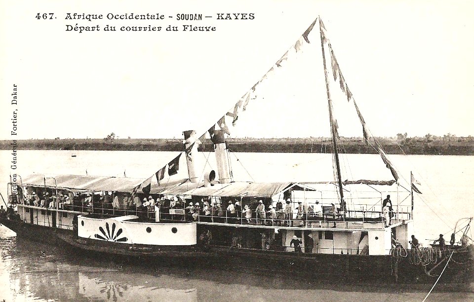 Kayes-Départ du courrier du fleuve (AOF)