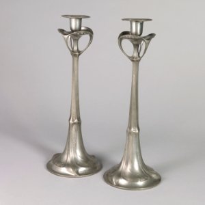 Kayserzinn Candlesticks, 1900–1902 (CH 68730611)