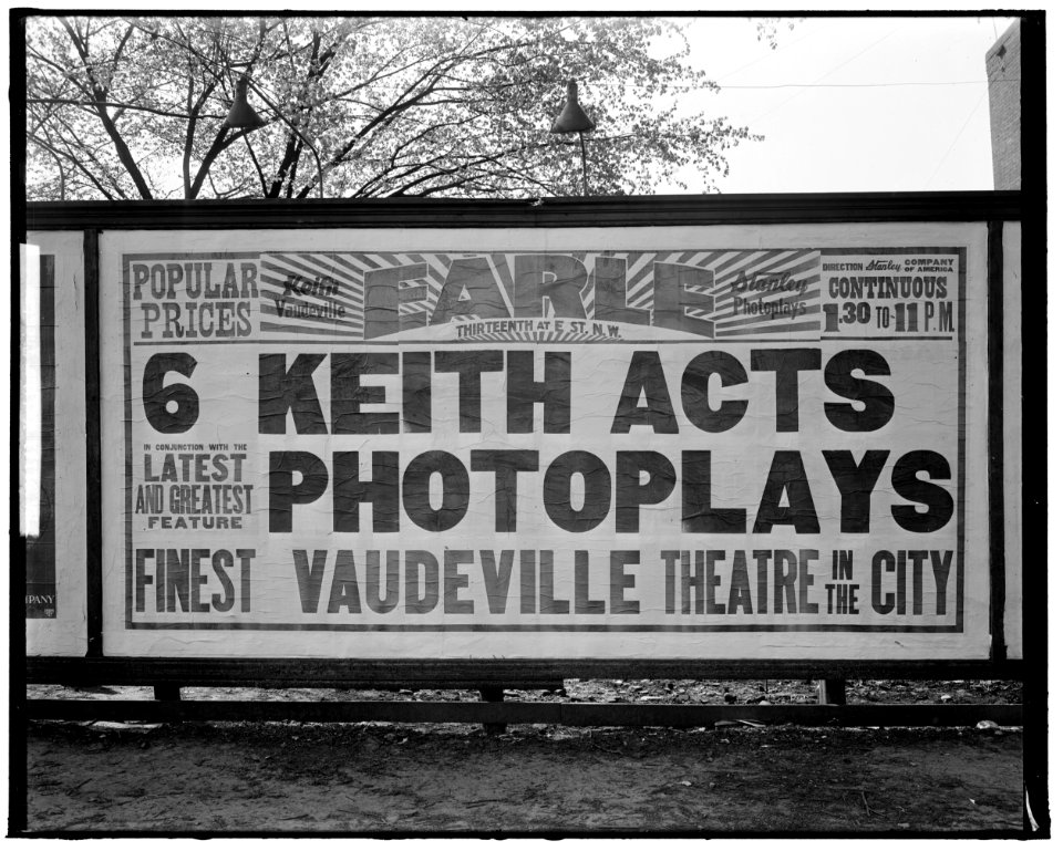 KEITH'S THEATER BILLBOARD LCCN2016861572