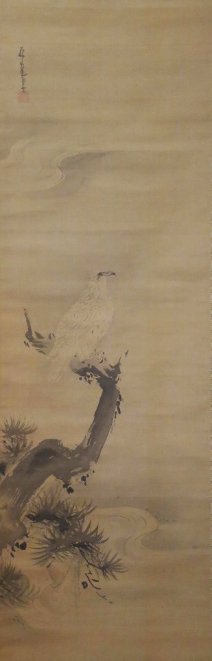 White Hawk by Kato Bunrei, 18th century