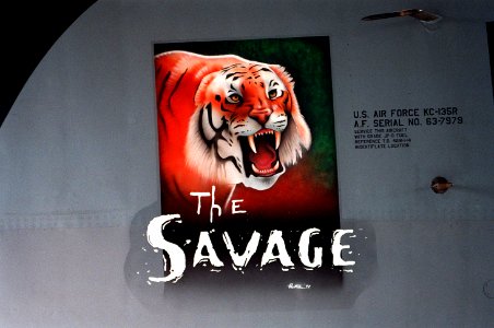 KC-135R The Savage Nose Art