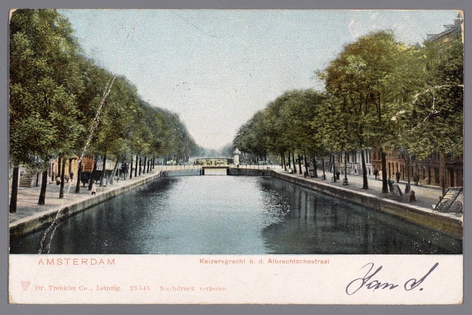 Keizersgracht bij de Albrechtschestraat (sic), Afb 010137000663