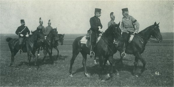 Kavallerie, General der, mit Stabs- und Dragoneroffizieren