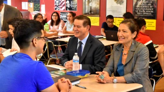 Ken Sanchez and Deb Haaland