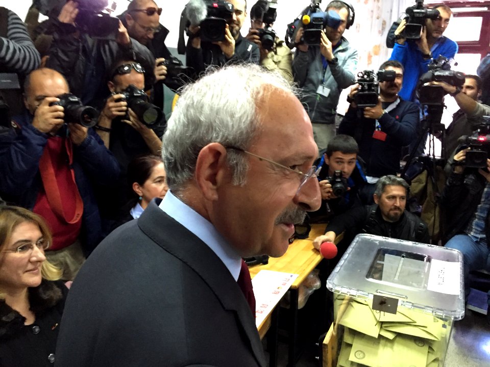 Kemal Kılıçdaroğlu voting, 1 November 2015