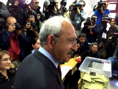 Kemal Kılıçdaroğlu voting, 1 November 2015