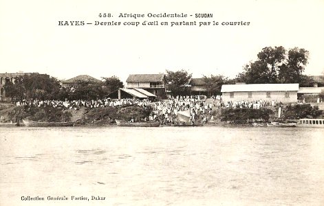 Kayes-Dernier coup d'oeil en partant par le courrier (AOF)