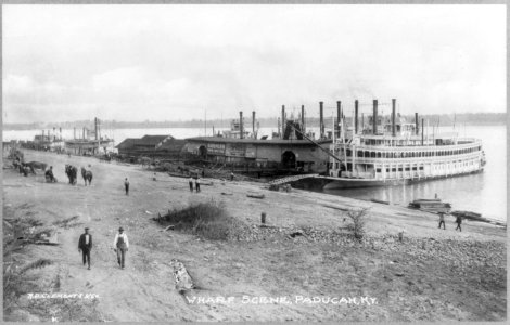 Kentucky. Paducah, wharf scene LCCN2013646142