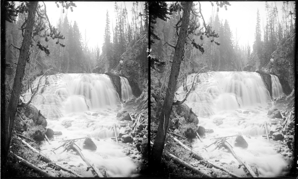 Keppler Cascade. Yellowstone National Park - NARA - 517270